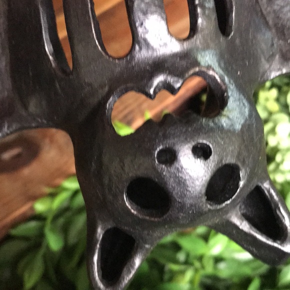 Pottery Barn Spooky Rare Hanging Rustic Metal Bat Votive Candle Holder L… - Picture 5 of 16